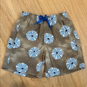 Vilebrequin Boys Swim Trunks with Blue Sea Urchins Size 10